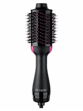 Revlon Black and Pink Hot Air Round Brush Styler - Salon Blowout Brush